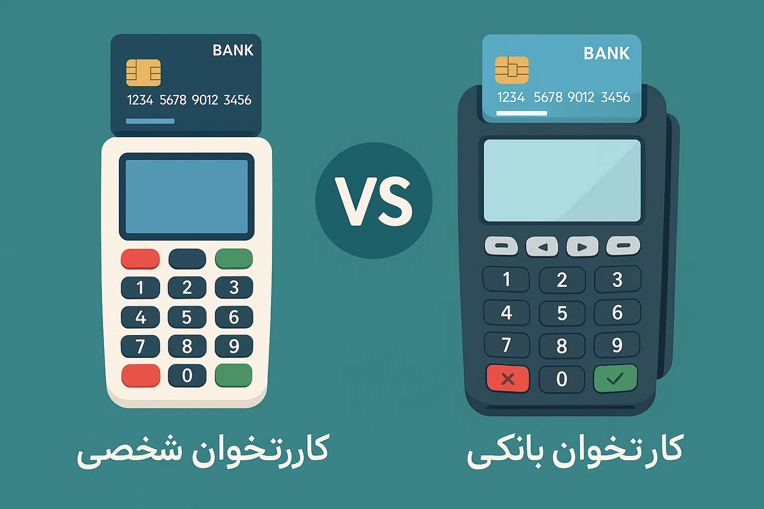 تفاوت کارتخوان شخصی و بانکی