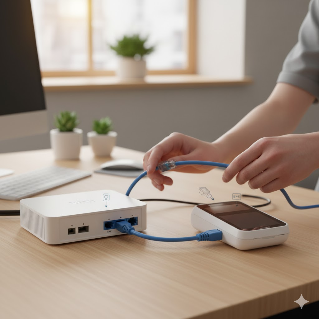 نحوه اتصال کارتخوان به مودم